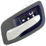 APDTY 135702 Interior Door Handle Rear Left Chrome Lever Black Housing
