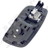 APDTY 135702 Interior Door Handle Rear Left Chrome Lever Black Housing