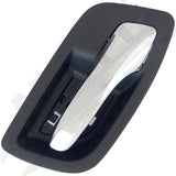 APDTY 135703 Interior Door Handle Rear Right Chrome Lever Black Housing