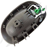 APDTY 135716 Interior Door Handle Rear Left Chrome Lever Gray Housing