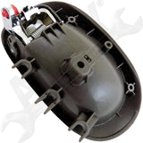 APDTY 135717 Interior Door Handle Rear Right Chrome Lever Gray Housing