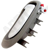 APDTY 135721 Interior Door Handle Rear Right Chrome Lever Light Gray Housing
