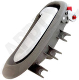 APDTY 135721 Interior Door Handle Rear Right Chrome Lever Light Gray Housing