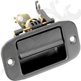 APDTY 135722 Interior Rear Left Cargo Door Handle; Smooth Black; Upgraded Metal
