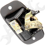 APDTY 135722 Interior Rear Left Cargo Door Handle; Smooth Black; Upgraded Metal