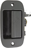 APDTY 135723 Interior Rear Right Cargo Door Handle; Smooth Black; Upgraded Metal