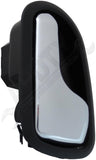 APDTY 135731 Interior Door Handle Front Or Rear Right Chrome Lever Black Housing