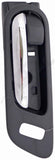 APDTY 135734 Interior Door Handle Front Left Chrome Lever Black Housing