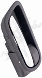 APDTY 135735 Interior Door Handle Rear Right Chrome Lever Black Housing