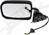 APDTY 135753 Driver Side Power Side View Mirror - Textured Black
