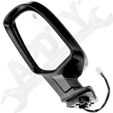 APDTY 135768 Side View Mirror Assembly; Power w/ Heat; Without Signal Left