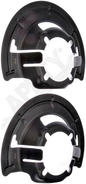 APDTY 136553 Brake Dust Shield Set; Front Left & Right