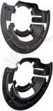 APDTY 136553 Brake Dust Shield Set; Front Left & Right