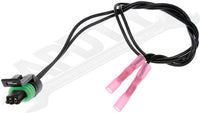 APDTY 136822 Two Wire Pigtail w/ Watertight Male Connector And Female Terminal