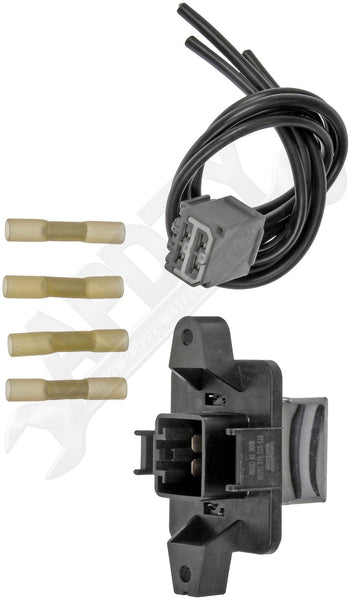 APDTY 136991 Blower Motor Speed Control Resistor Kit With Wiring Harness Pigtail