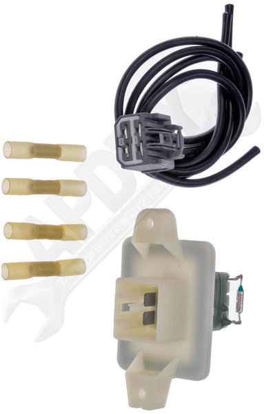 APDTY 136996 Blower Motor Speed Control Resistor Kit With Wiring Harness Pigtail