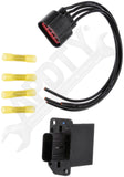 APDTY 136999 Blower Motor Speed Control Resistor Kit With Wiring Harness Pigtail
