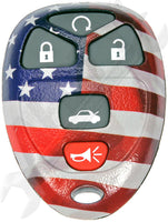 APDTY 137397 Keyless Remote Case American Flag