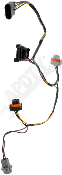 APDTY 138447 Headlight Socket And Connector Wire Harness Assembly