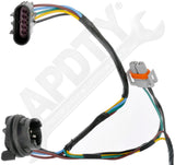 APDTY 138447 Headlight Socket And Connector Wire Harness Assembly