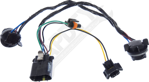 APDTY 138467 Headlight Head Lamp Connector Socket Wiring Wire Harness Assembly