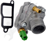 APDTY 138785 Engine Coolant Thermostat Housing w/Sensor