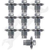 APDTY 138905 Drain Plug & Gasket, Pilot Point, M14-1.50, 10mm Head (Pack Of 10)