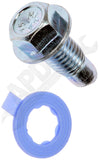APDTY 138910 Oil Drain Plug Pilot Point M12-1.75, Head Size 15Mm