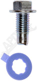 APDTY 138910 Oil Drain Plug Pilot Point M12-1.75, Head Size 15Mm