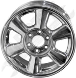 APDTY 139721 17 x 7 In. Polished Alloy Wheel
