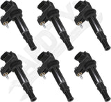 APDTY 139989 Spark Plug Ignition Coil; Select 3.6L Engines; Pack Of 6