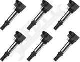 APDTY 139989 Spark Plug Ignition Coil; Select 3.6L Engines; Pack Of 6