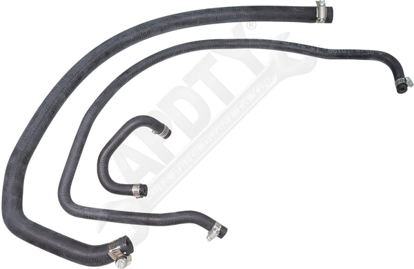 APDTY 140057 Coolant Heater Hose To Throttle Body Rubber Line Set With Clamps