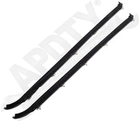 APDTY 140096 Rear Outer Belt Weatherstrip Window Dew Wipe Sweep Seal Set