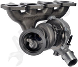 APDTY 140100 Exhaust Manifold Turbocharger Kit w/ Gasket & Clamps Fits 1.4L