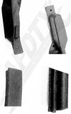APDTY 140154 Hardtop Rail Roofrail Weatherstrip