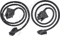 APDTY 140217 Rubber Weatherstrip Door Seal Set Fits Left & Right Door