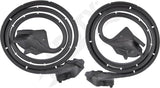 APDTY 140217 Rubber Weatherstrip Door Seal Set Fits Left & Right Door