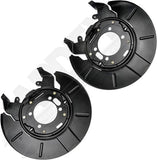 APDTY 140222-140223 Disc Brake Caliper Bracket Backing Plate Dust Shield X2 Rear