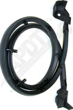 APDTY 140265 Half Door Rubber Weatherstrip Seal; Left