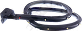 APDTY 140824 Door Seal Set; Half Door Rubber Weatherstrip Seal Pair Left & Right
