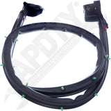 APDTY 140824 Door Seal Set; Half Door Rubber Weatherstrip Seal Pair Left & Right