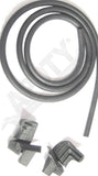APDTY 140838 Windshield To Hardtop Rubber Seal Kit; Includes Corner Seals