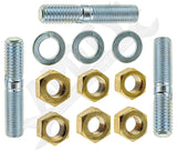 APDTY 14100 Exhaust Stud Kit - 7/16-14 x 2-1/4 In. Replaces 34672-S, 378921-S2