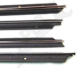 APDTY 141102 Door To Window Rubber Belt Weatherstrip Kit (Models w/ Chrome Bead)