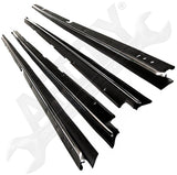 APDTY 141126 Door To Window Dew Wipe Sweep Belt Weatherstrip Kit Inner & Outer