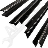 APDTY 141126 Door To Window Dew Wipe Sweep Belt Weatherstrip Kit Inner & Outer