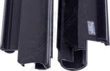 APDTY 141139 Rear Outer Door To Window Glass Rubber Dew Wipe Weatherstrip Set
