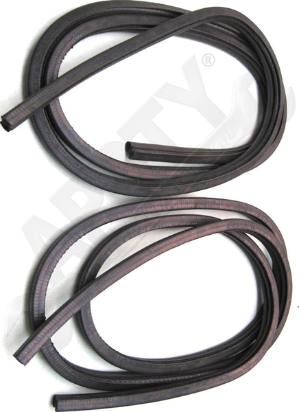 APDTY 141208 Rubber Door Weatherstrip Seal Pair (Front, Standard Cab & Crew Cab)