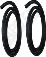 APDTY 141216 Rubber Weatherstrip Door Seal Pair (Rear Left & Right)